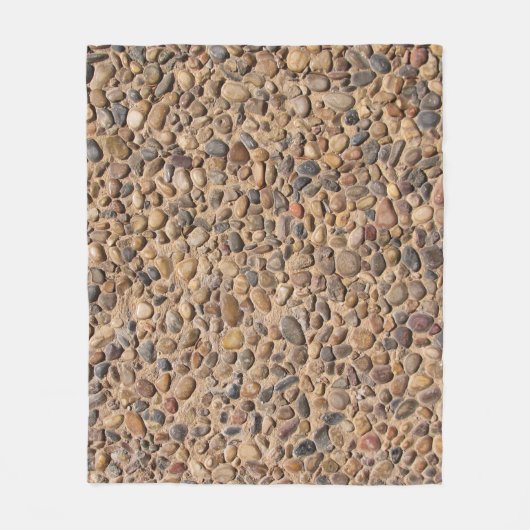 Natur-einzigartiger Kiesel entsteint Foto Fleecedecke (Vorderseite)