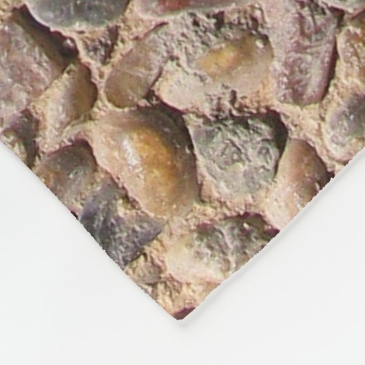 Natur-einzigartiger Kiesel entsteint Foto Fleecedecke (Ecke)