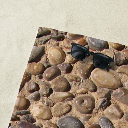 Natur-einzigartiger Kiesel entsteint Foto Strandtuch (Beispiel)