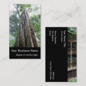 Natur/Evergreen Old Tall Tree Naturalist Visitenkarte (Vorne/Hinten)