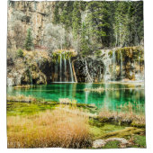 Natur Ewige Schönheit // Wasserfall Wald Duschvorhang (Vorderseite)