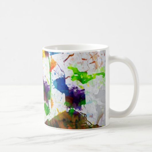 "Natur-Fantasie-Baum" Tasse (Rechts)