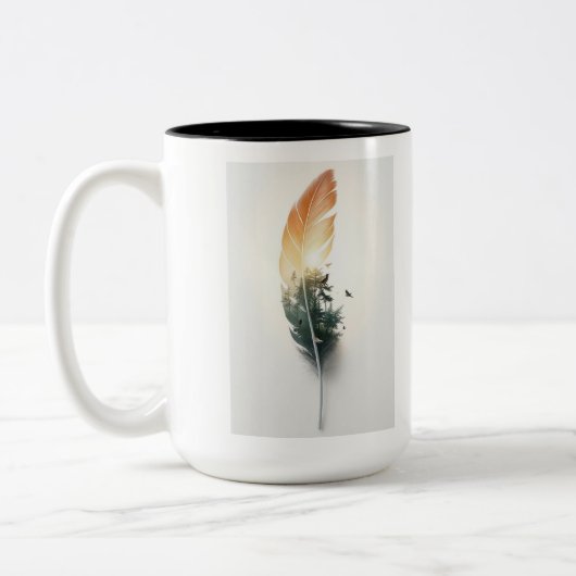Natur Feder Wald Tasse (Links)