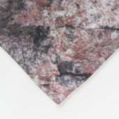 Natur-Felsen-Beschaffenheit Pinkish Fleecedecke (Ecke)