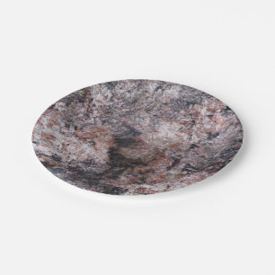 Natur-Felsen-Beschaffenheit Pinkish Pappteller