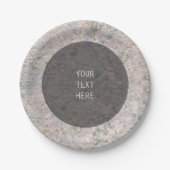 Natur-Felsen-Foto-Geologie-Beschaffenheit Pappteller (Vorderseite)