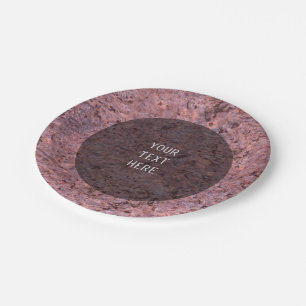 Natur-Felsen-Foto-Geologie-Rosa-Beschaffenheit Pappteller