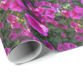 Natur, Flora, rosa Blume Geschenkpapier (Rolleneckpunkt)