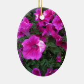 Natur, Flora, rosa Blume Keramik Ornament (Hinten)