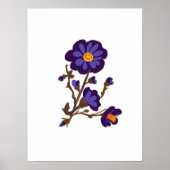 Natur florale Botanik-Illustrationsposter Poster (Vorne)