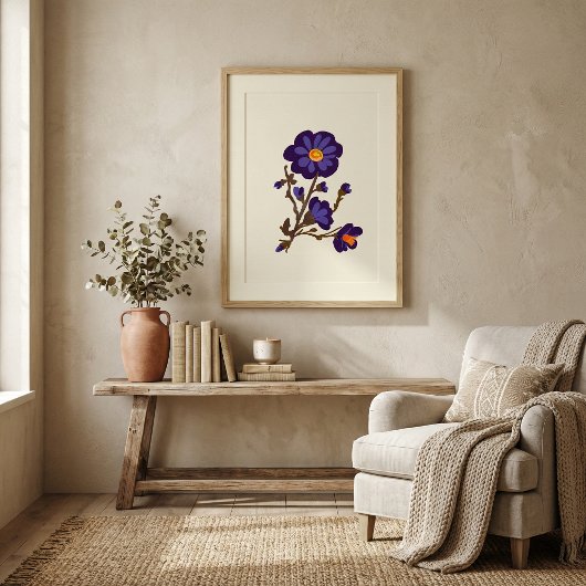 Natur florale Botanik-Illustrationsposter Poster
