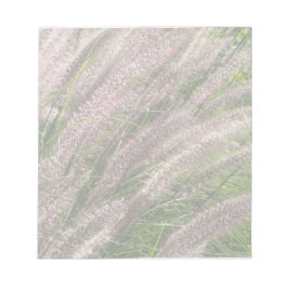 Natur-Foto - Pampasgras - rosa grün - Notizblock