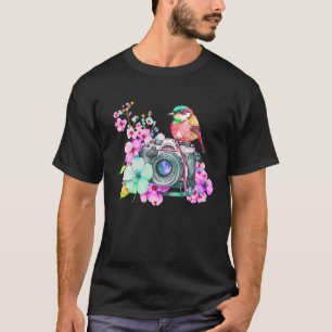 Natur Fotografische Liebe Blume und Schmetterlinge T-Shirt