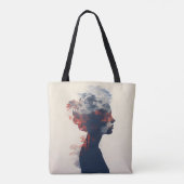 Natur Frau doppelte Exposition Tasche (Rückseite)