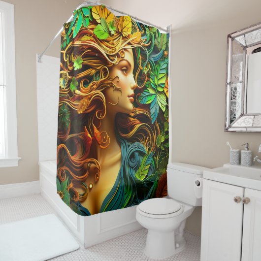 Natur Frauen Kunst Duschvorhang (Beispiel)