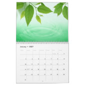 Natur Frischer grüner Kalender (Jan 2027)