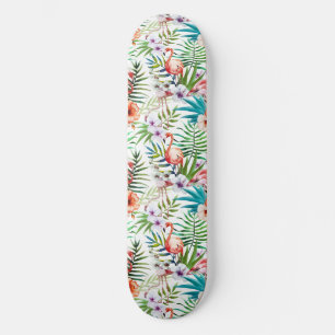 Natur-Gartenmuster des extravaganten Flamingos Skateboard