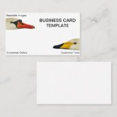 Natur-Gesichter eines Schwans Visitenkarte (Vorne/Hinten)