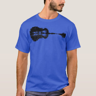 Natur Gitarre Schwarz T-Shirt