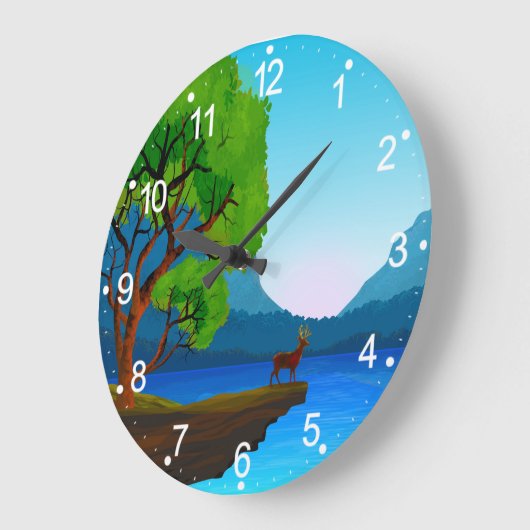 Natur Grüne Landschaft Große Uhr (Winkel)