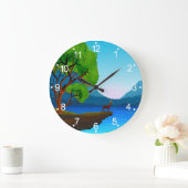 Natur Grüne Landschaft Große Uhr (Zuhause)