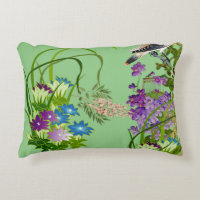 Natur Grüne Wasserfarben Flora Bird Lilac Bloom