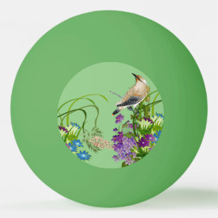 Natur Grüne Wasserfarben Flora Bird Lilac Bloom Tischtennisball