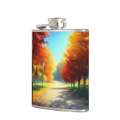 Natur-Herbstbäume im Wald Flachmann (Links)