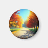 Natur-Herbstbäume im Wald Magnet (Vorne)