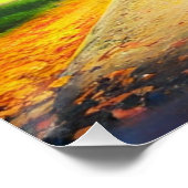 Natur-Herbstbäume im Wald Poster (Ecke)