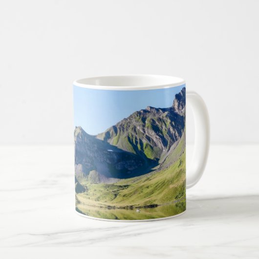 Natur Herbstgebirge Bäume Wasser Szene Kaffeetasse (VorderseiteRechts)