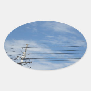 Natur Himmel NewJersey USA Wolke GIFTS nvn673 fu Ovaler Aufkleber