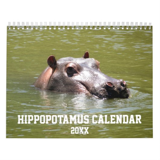 Natur Hippopotamus Kalender (Titelbild)