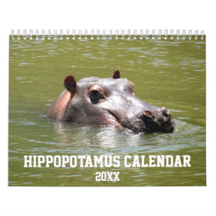 Natur Hippopotamus Kalender