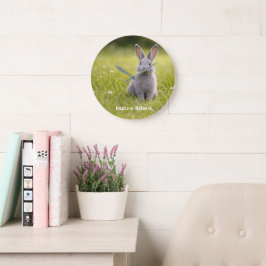 Natur hört zu: Hase Große Wanduhr