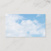 Natur im Freien Pinienbäume blauer Himmel Visitenkarte (Rückseite)