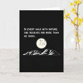 Natur im Freien Wandern Camping Funny Gift Karte (Gelbe Blume)