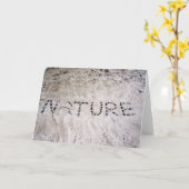 Natur im Sand Karte (Gelbe Blume)