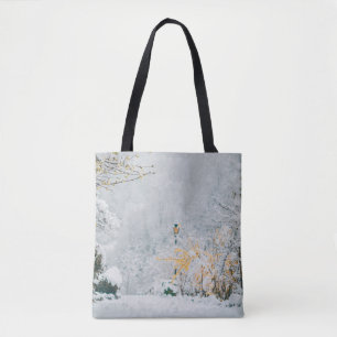 Natur im Schnee Vintage-Rendering Lensart, schön Tasche