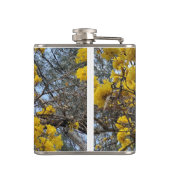Natur in Blüte Flachmann (Rückseite)
