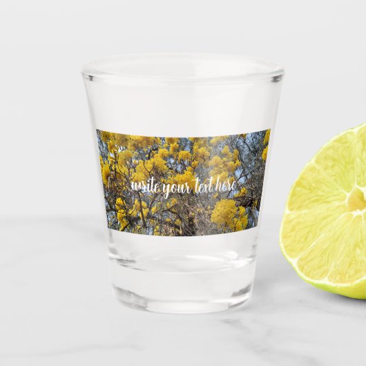 Natur in Blüte Schnapsglas (Vorderseite)