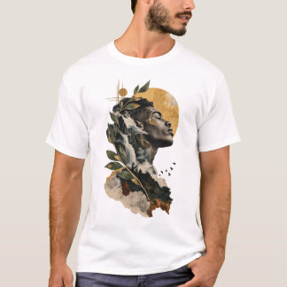 Natur in künstlerischem T-Shirt