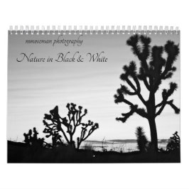 Natur in Schwarz und Weiß Kalender
