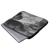 Natur in Schwarz und Weiß Laptopschutzhülle (Vorne Knopf)