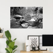 Natur in schwarz-weiß poster (Heimbüro)