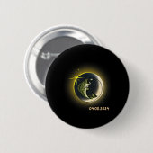 Natur insgesamt Solar Eclipse 2024 Fishing Solar E Button (Vorne & Hinten)