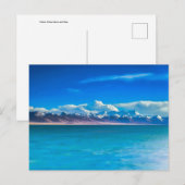 Natur Inspiration China, Berge und Meer Postkarte (Vorne/Hinten)