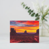 Natur Inspirationen Bergtal, Utah Postkarte (Stehend Vorderseite)