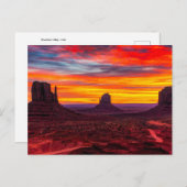 Natur Inspirationen Bergtal, Utah Postkarte (Vorne/Hinten)