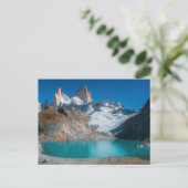 Natur Inspirationen Patagonia Berge Tarn Postkarte (Stehend Vorderseite)